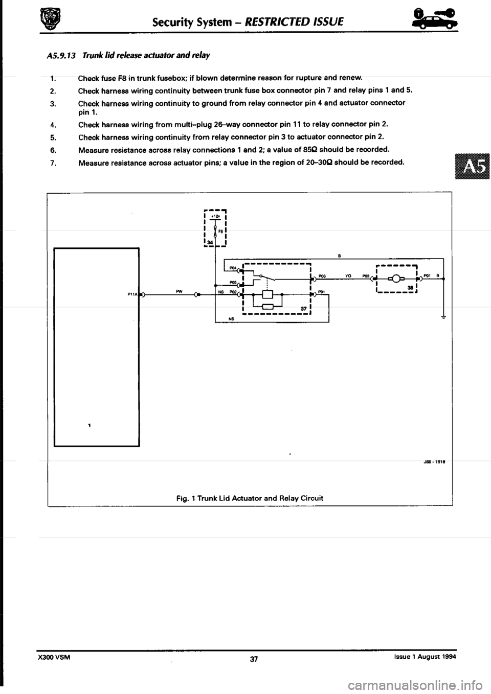 JAGUAR XJ6 1994 2.G Workshop Manual Second Edition 