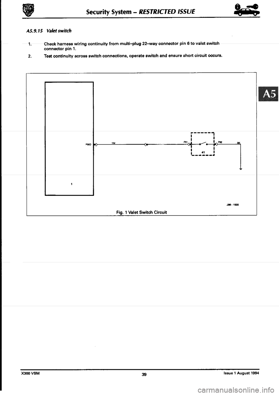 JAGUAR XJ6 1994 2.G Workshop Manual Second Edition 