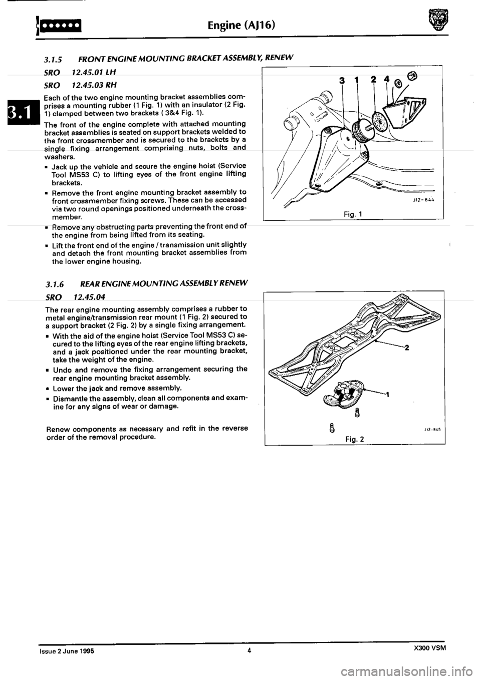 JAGUAR XJ6 1994 2.G Second Edition Repair Manual JAGUAR XJ6 1994 2.G Second Edition Repair Manual