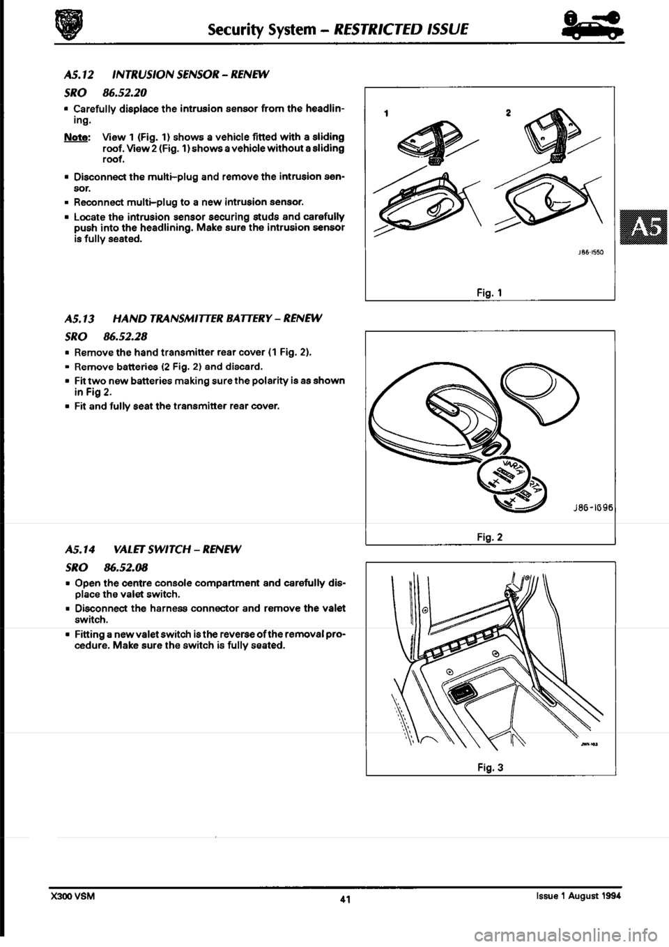 JAGUAR XJ6 1994 2.G Workshop Manual Second Edition 