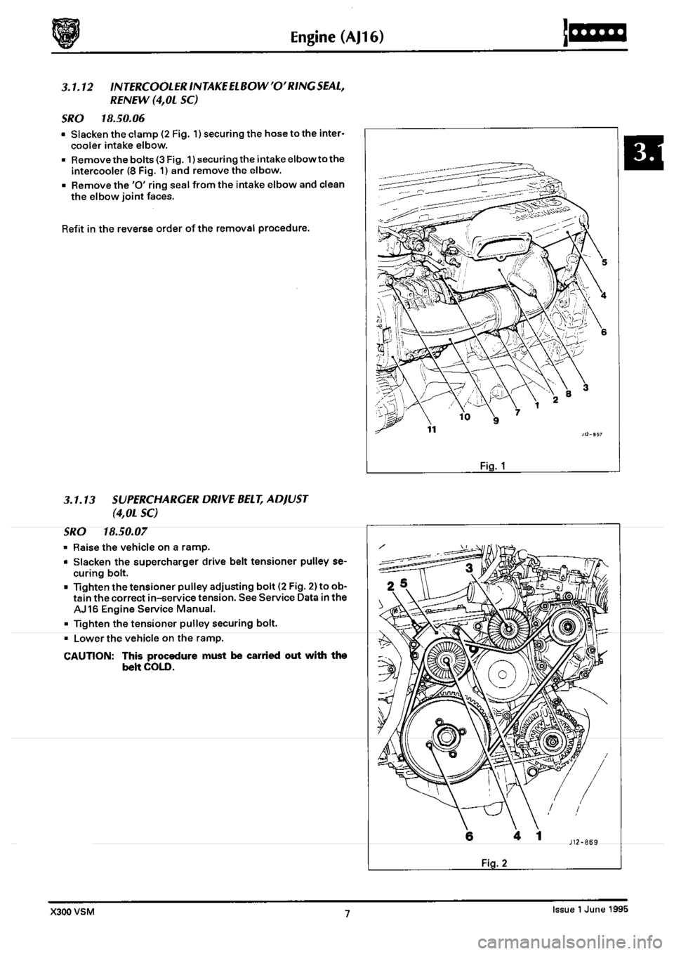 JAGUAR XJ6 1994 2.G  Second Edition Repair Manual 