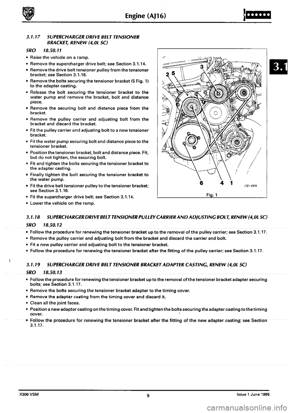 JAGUAR XJ6 1994 2.G  Second Edition Repair Manual 