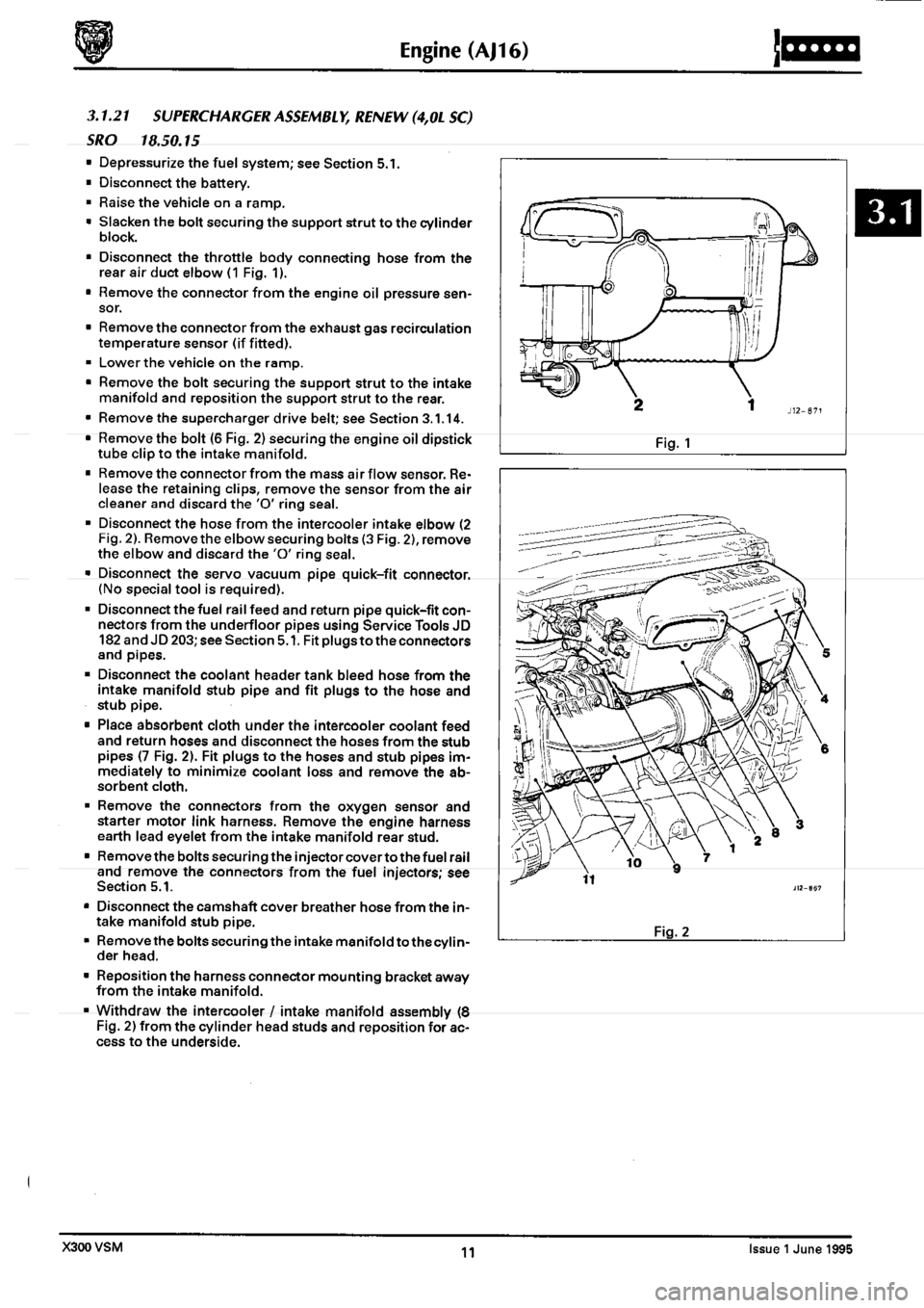 JAGUAR XJ6 1994 2.G  Second Edition Repair Manual 