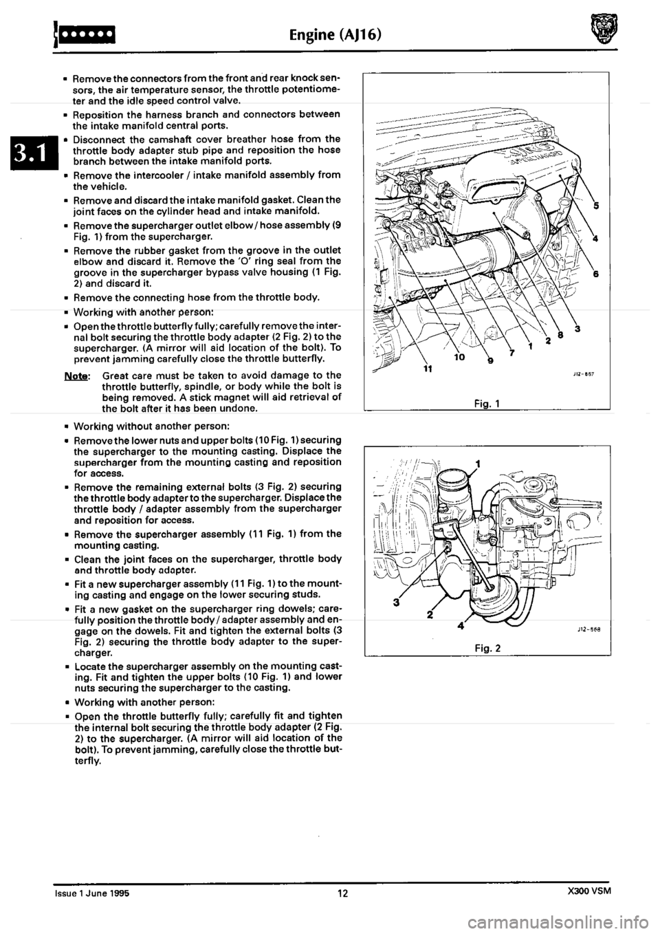 JAGUAR XJ6 1994 2.G  Second Edition Repair Manual 
