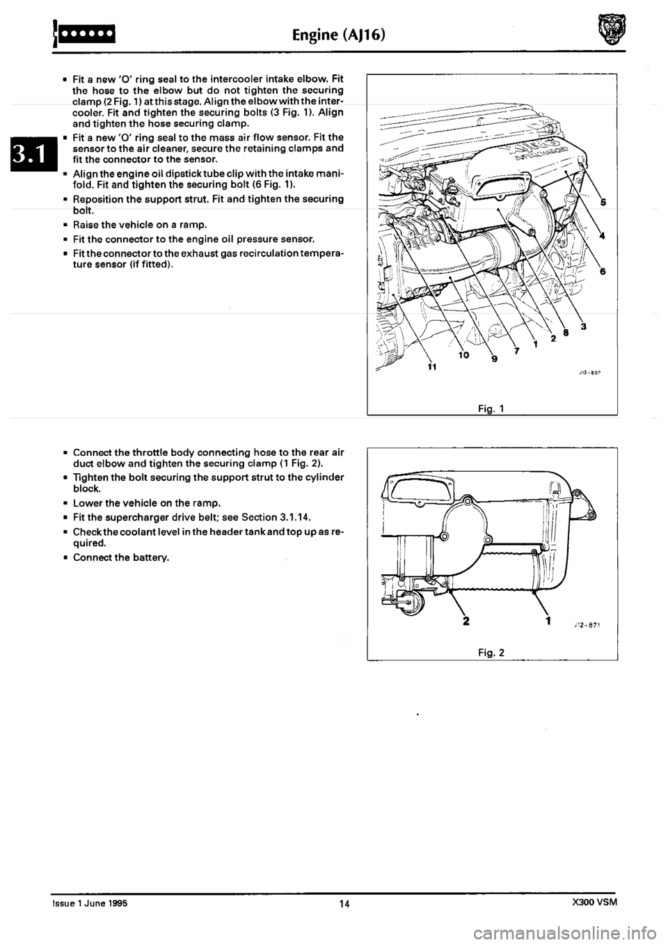 JAGUAR XJ6 1994 2.G  Second Edition Repair Manual 