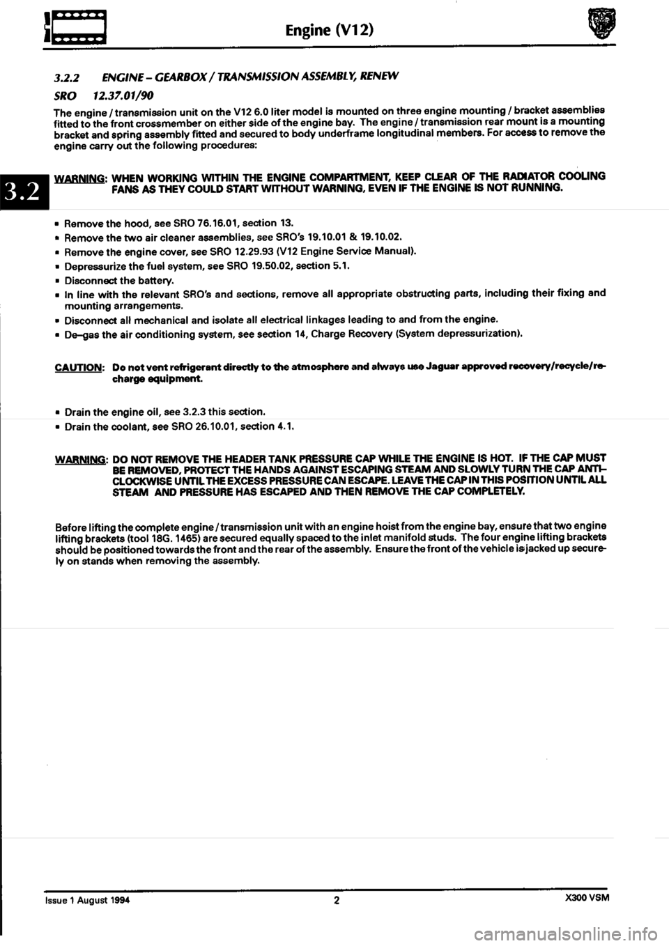 JAGUAR XJ6 1994 2.G Second Edition Manual PDF JAGUAR XJ6 1994 2.G Second Edition Manual PDF