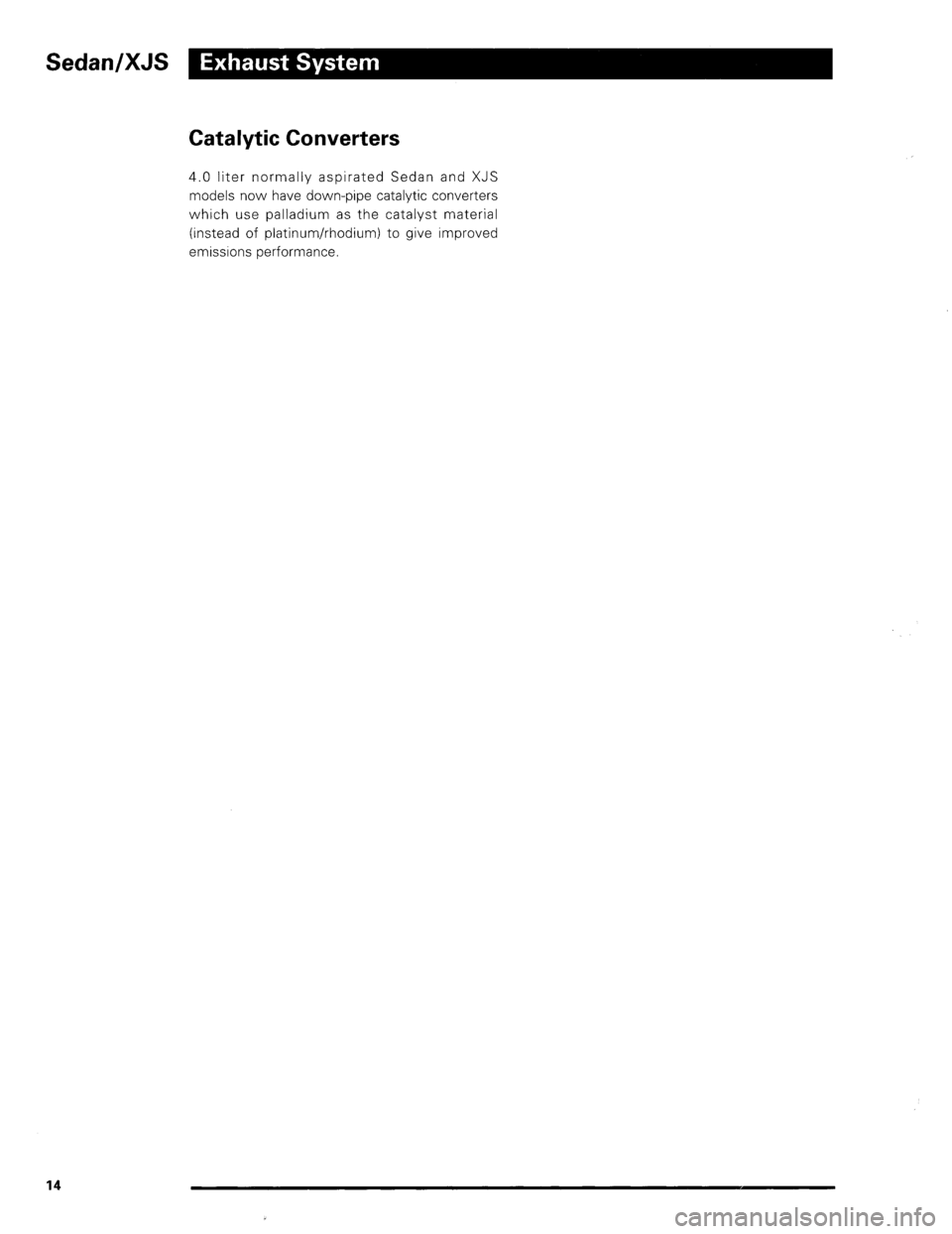 JAGUAR XJ 1995 2.G Update Manual JAGUAR XJ 1995 2.G Update Manual