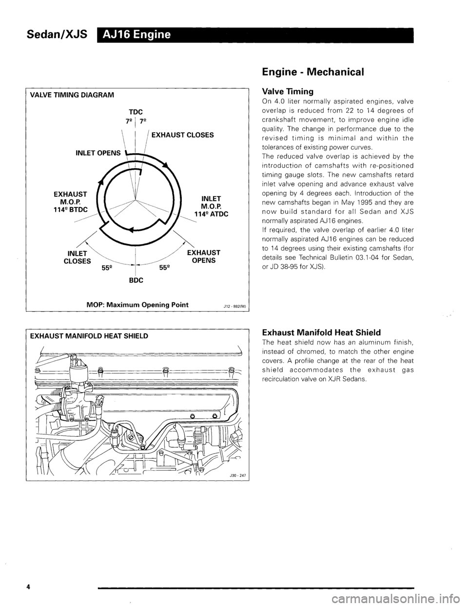 JAGUAR XJ 1995 2.G Update Manual 