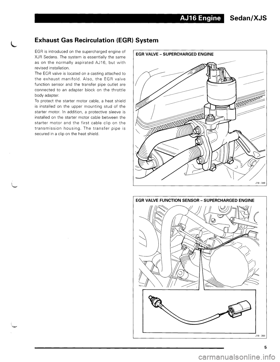 JAGUAR XJ 1995 2.G Update Manual 
