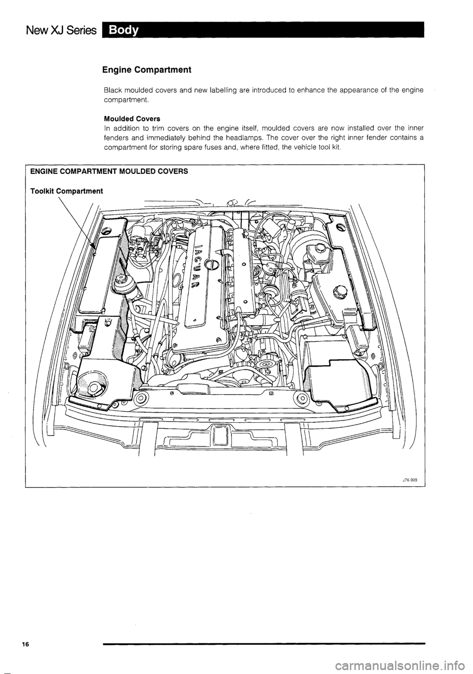 JAGUAR XJ 1995 2.G Technical Information Manual 