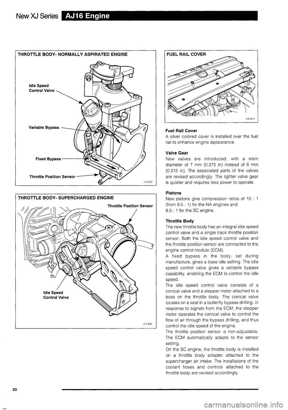 JAGUAR XJ 1995 2.G Technical Information Manual 