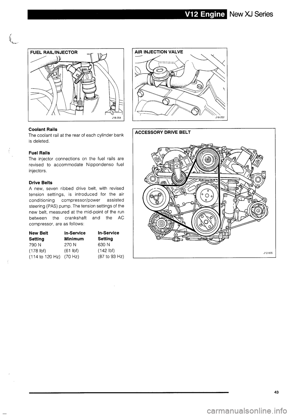 JAGUAR XJ 1995 2.G Technical Information Manual 