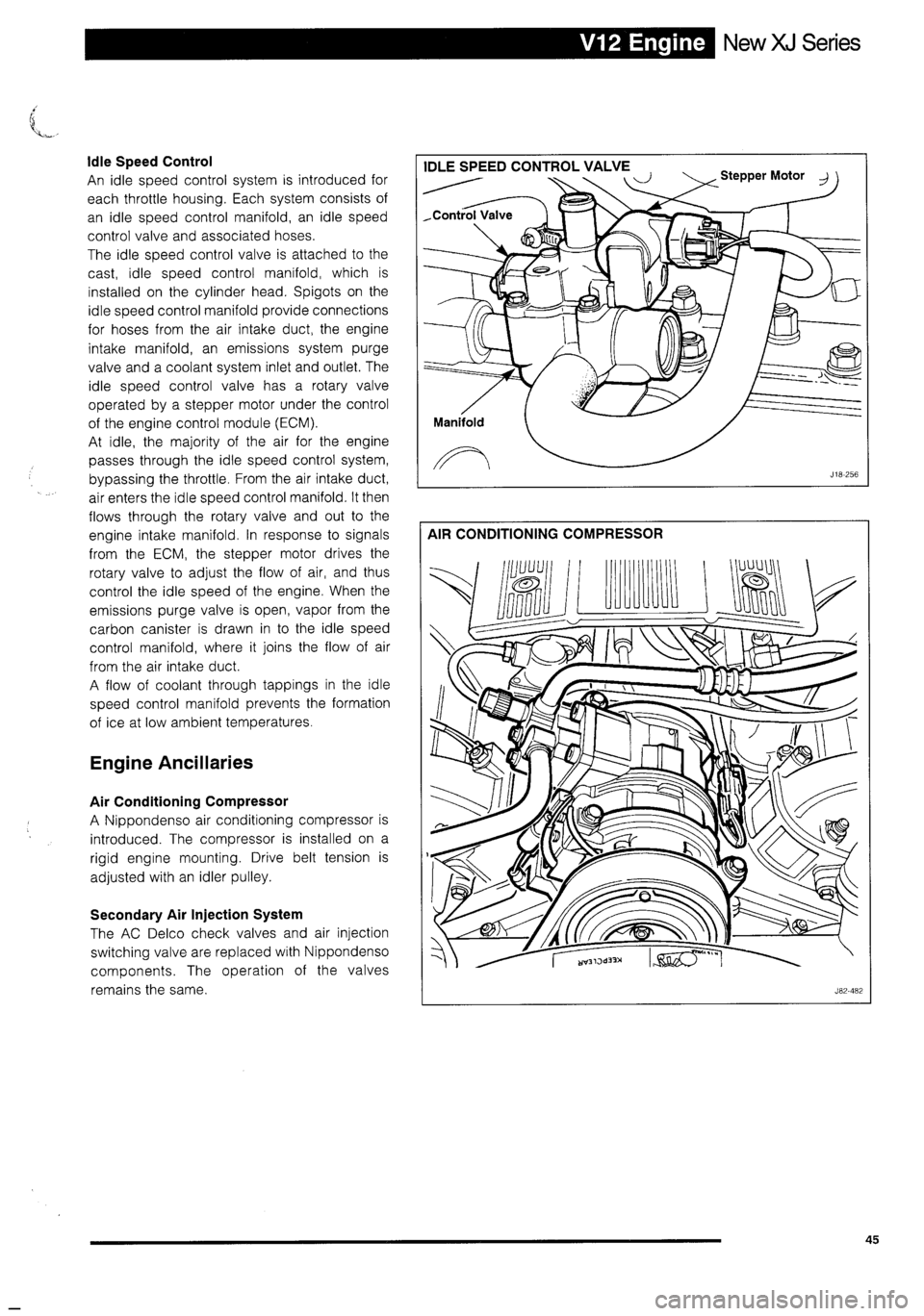 JAGUAR XJ 1995 2.G Technical Information Manual 