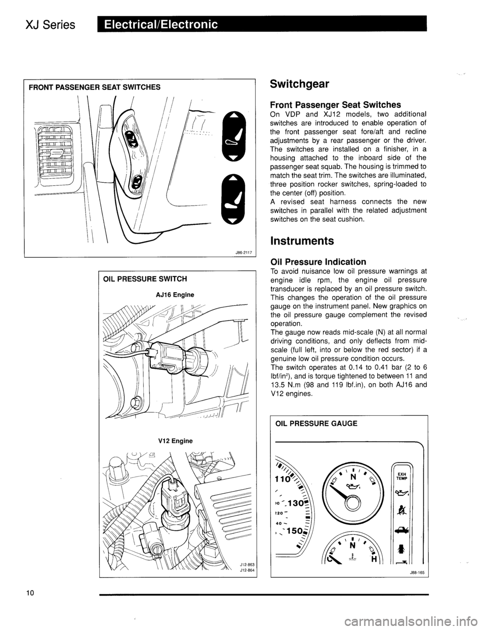 JAGUAR XJ6 1996 2.G Technical Guide 