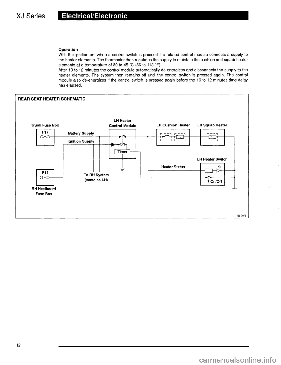 JAGUAR XJ6 1996 2.G Technical Guide 