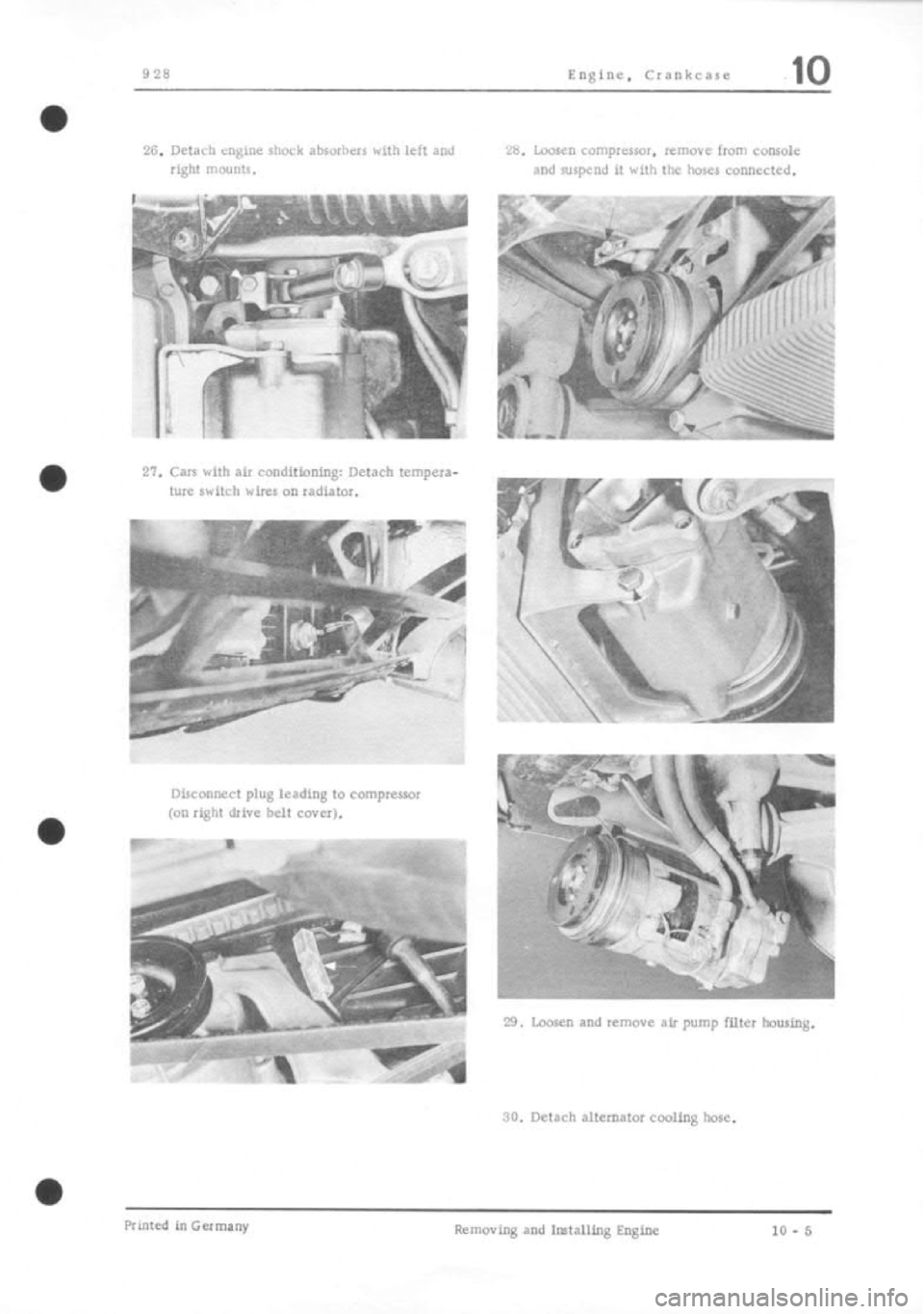 PORSCHE 928 1995  Service Repair Manual 