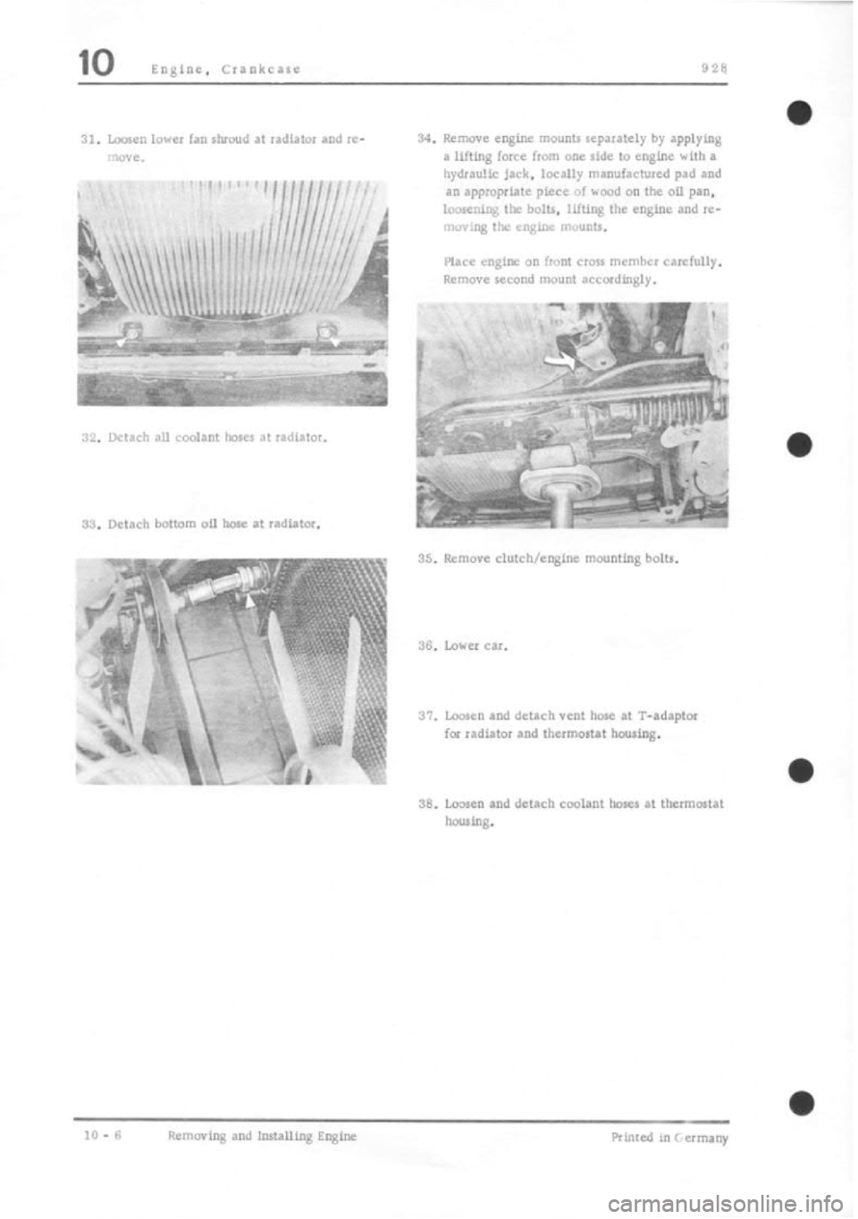 PORSCHE 928 1995  Service Repair Manual 