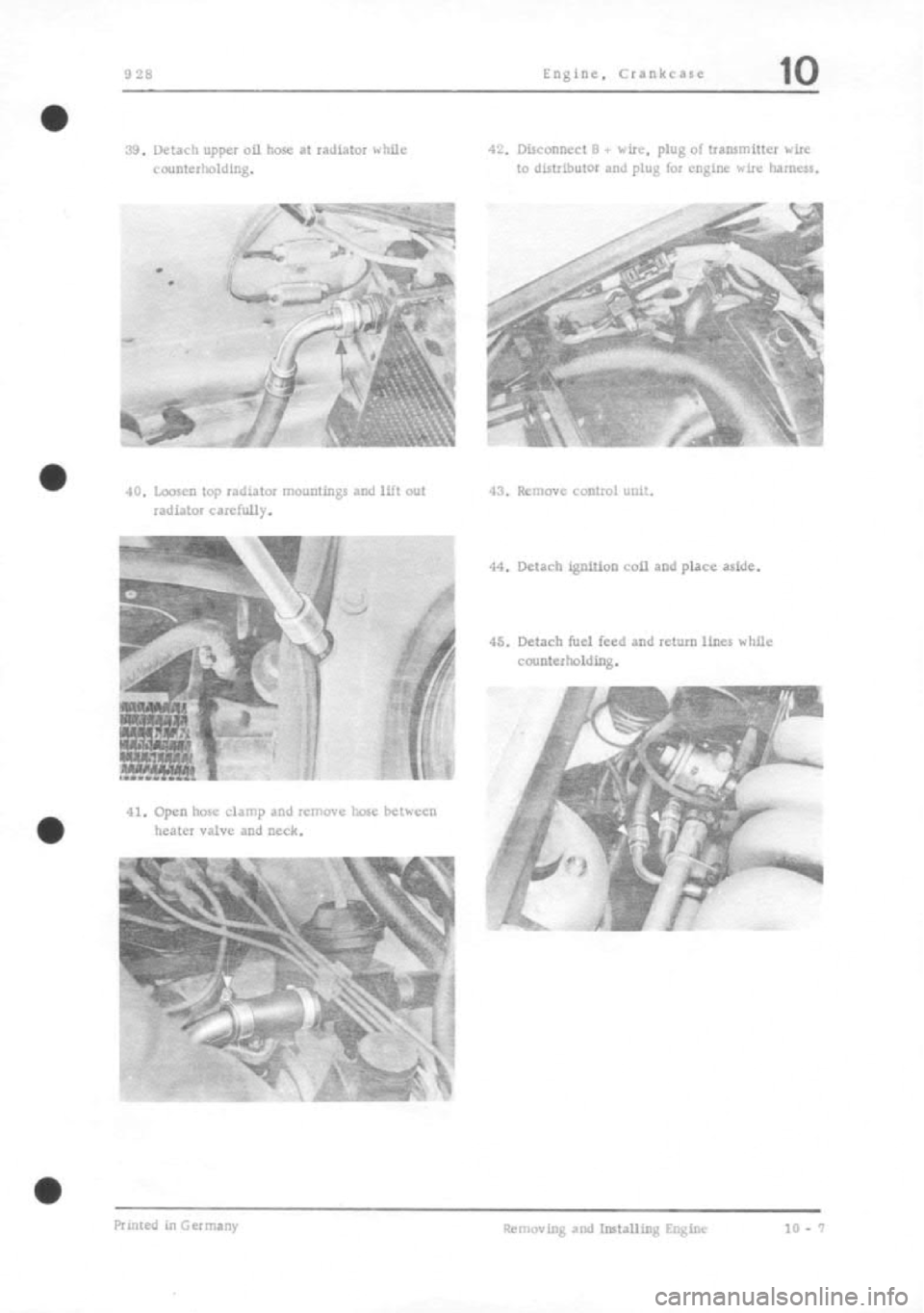 PORSCHE 928 1995  Service Repair Manual 