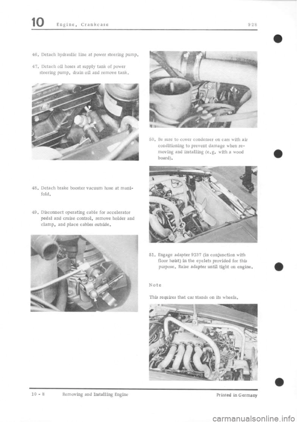 PORSCHE 928 1995  Service Repair Manual 