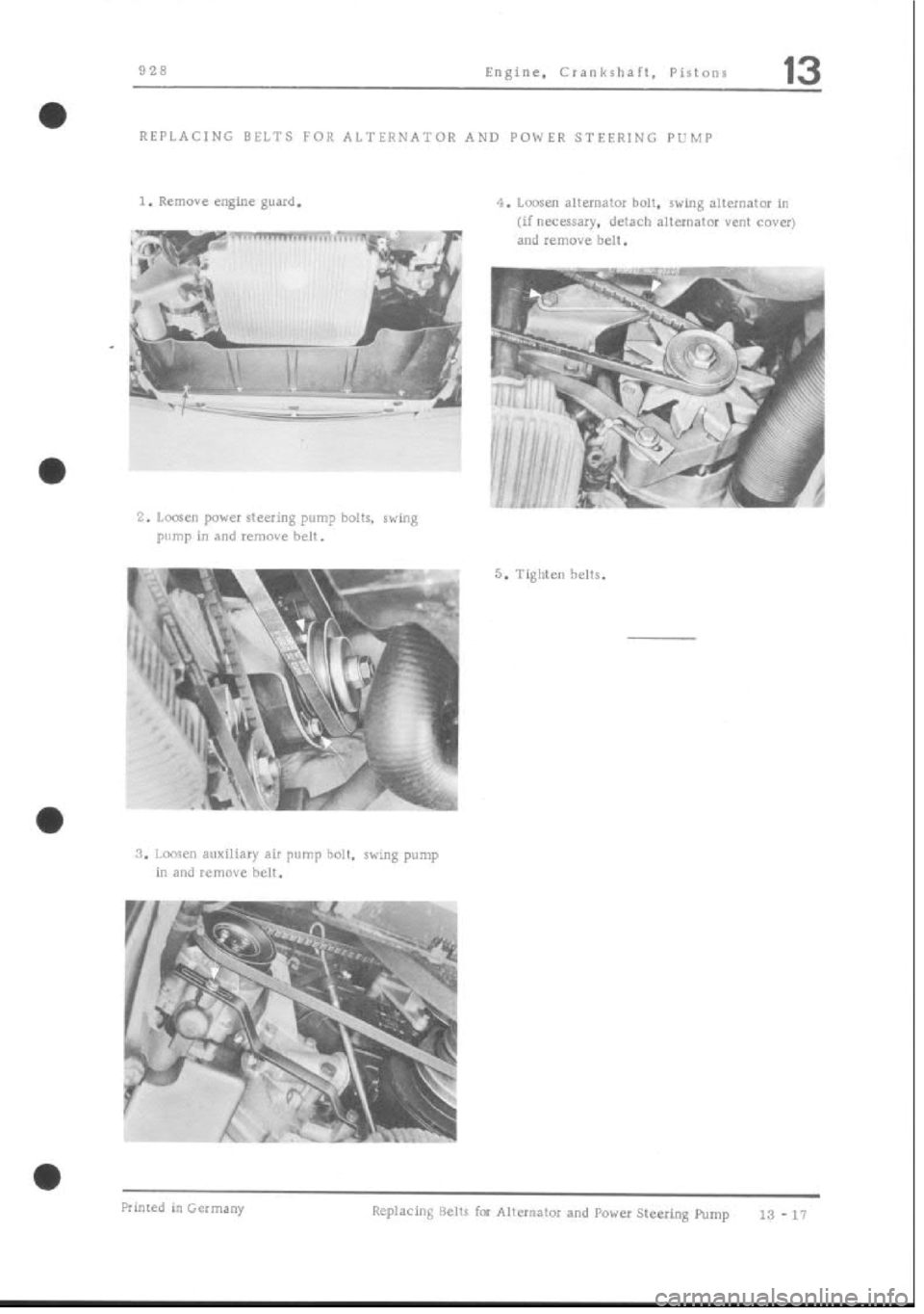 PORSCHE 928 1995  Service Repair Manual 