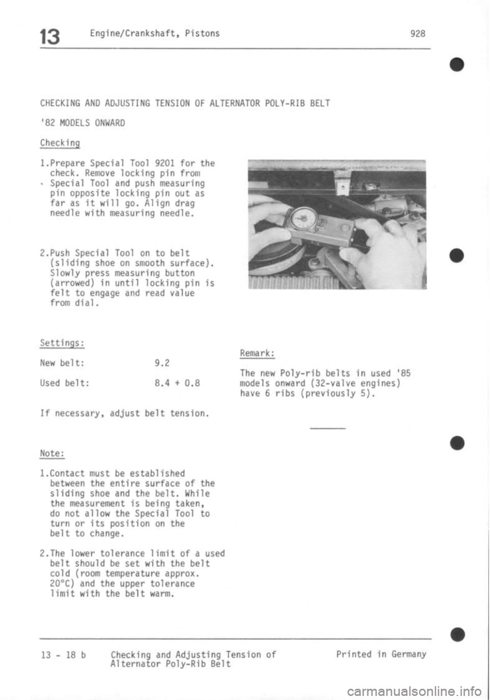 PORSCHE 928 1995  Service Repair Manual 