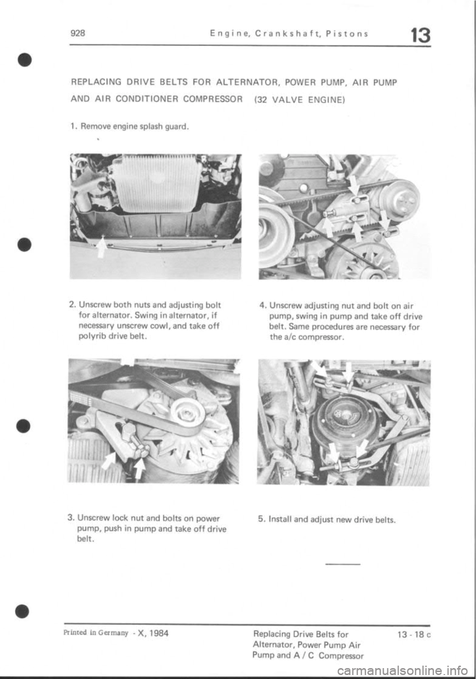 PORSCHE 928 1995  Service Repair Manual 