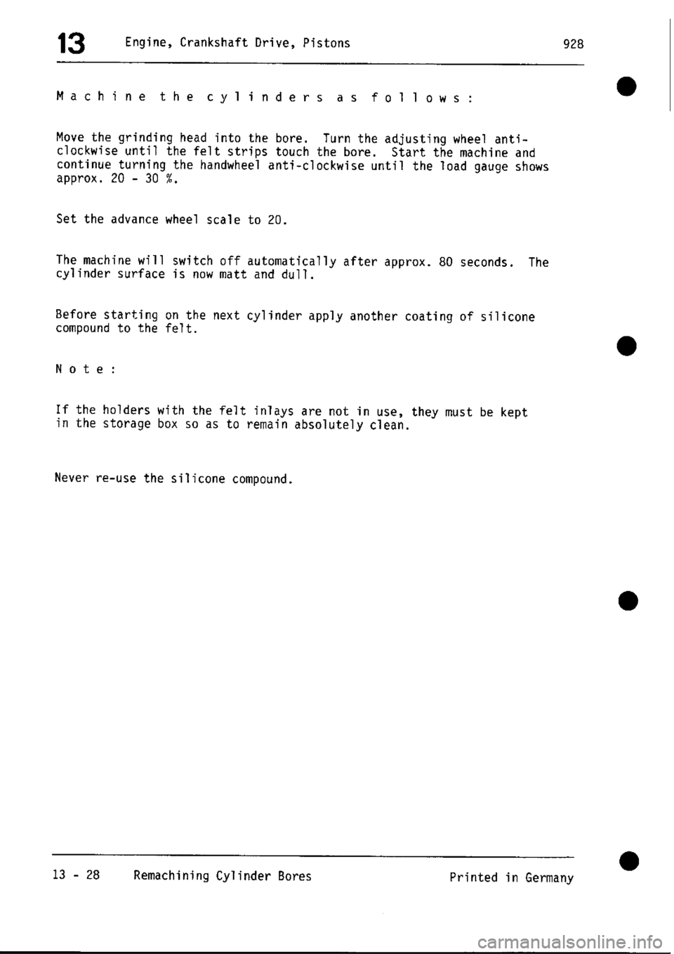 PORSCHE 928 1995  Service Repair Manual 