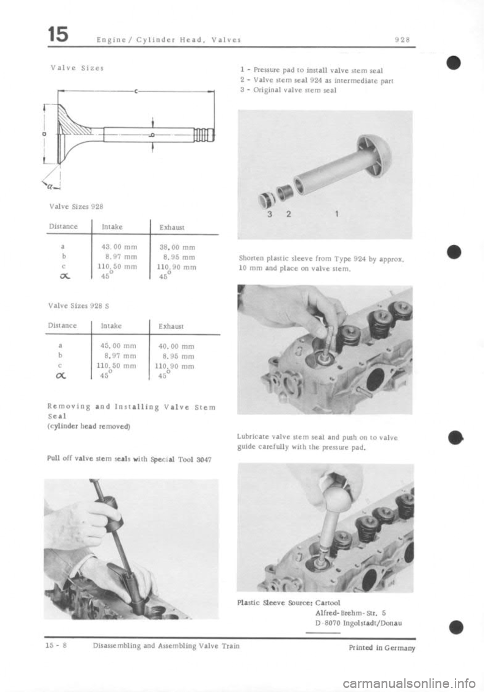 PORSCHE 928 1995  Service Repair Manual 