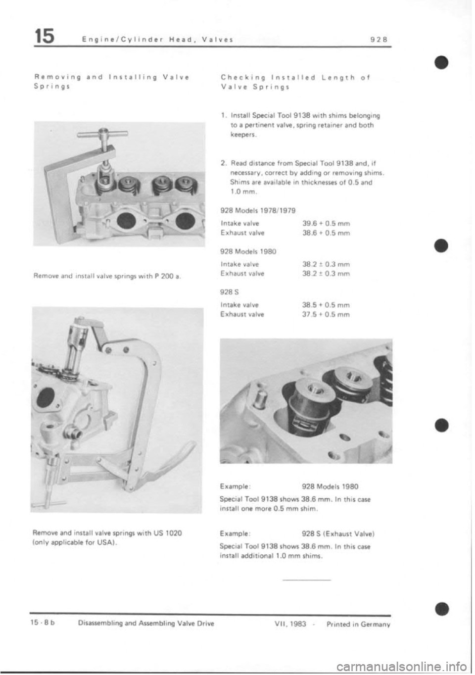 PORSCHE 928 1995  Service Repair Manual 