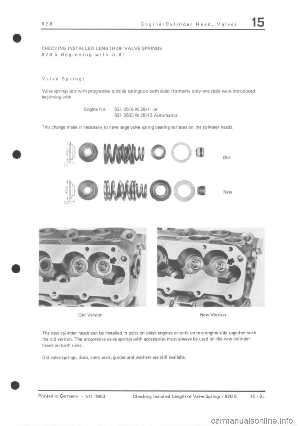 PORSCHE 928 1995  Service Repair Manual 