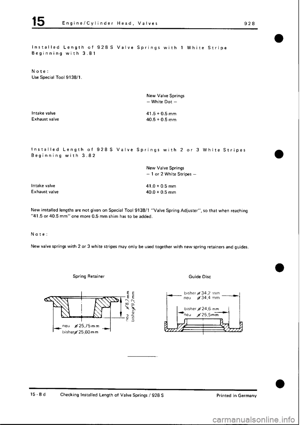 PORSCHE 928 1995  Service Repair Manual 