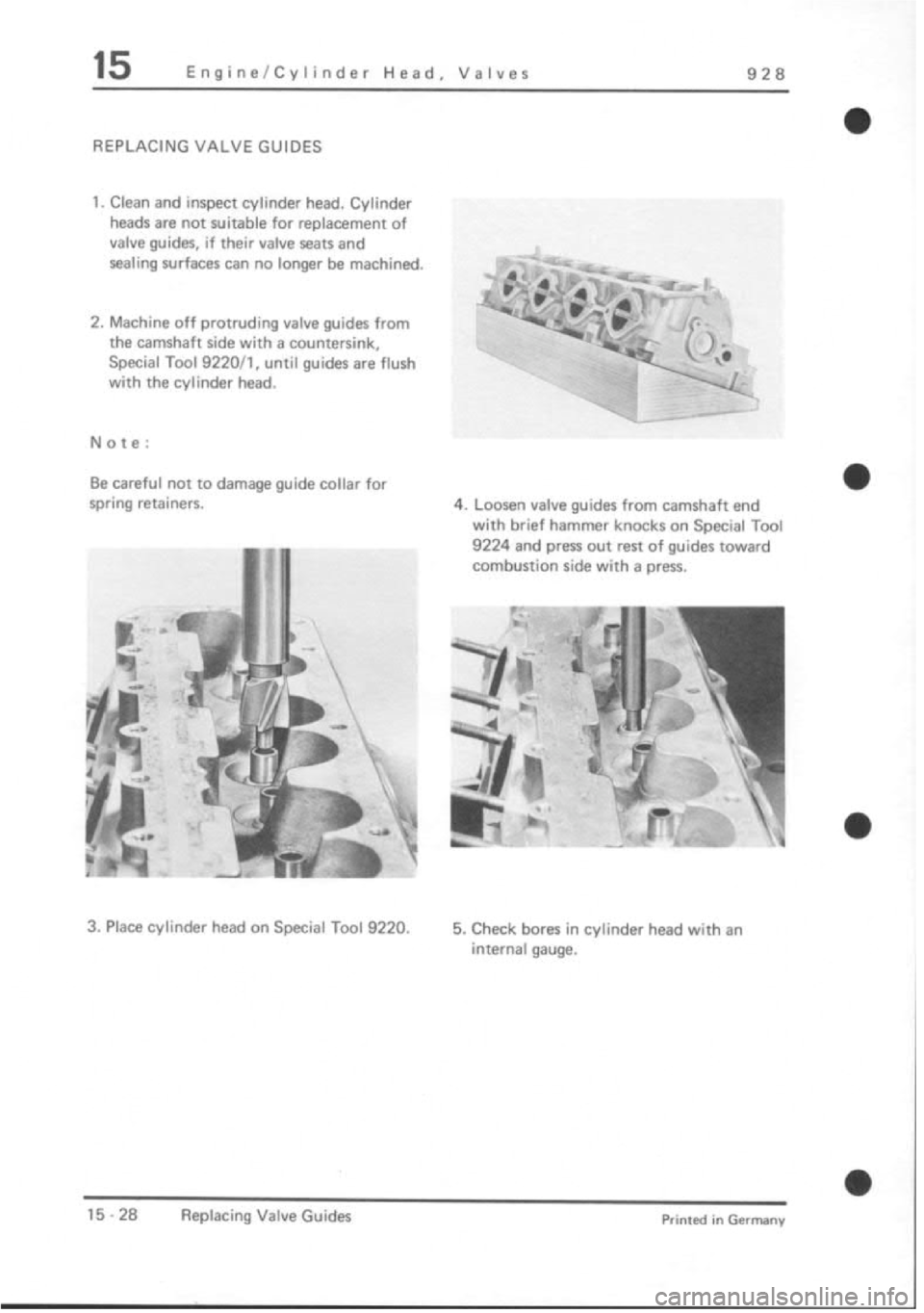 PORSCHE 928 1995  Service Repair Manual 