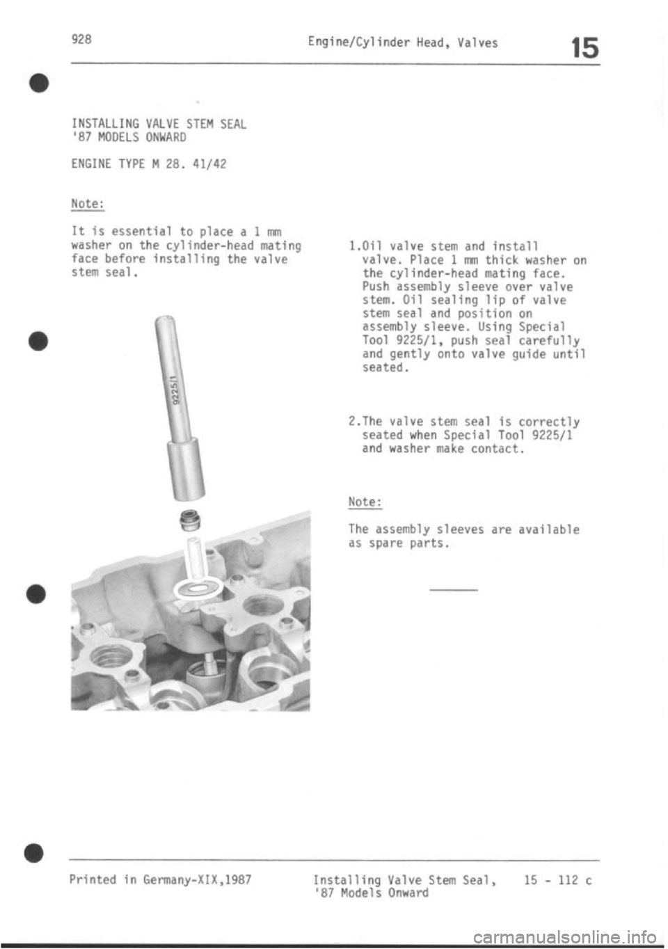 PORSCHE 928 1995 Service Repair Manual PORSCHE 928 1995 Service Repair Manual