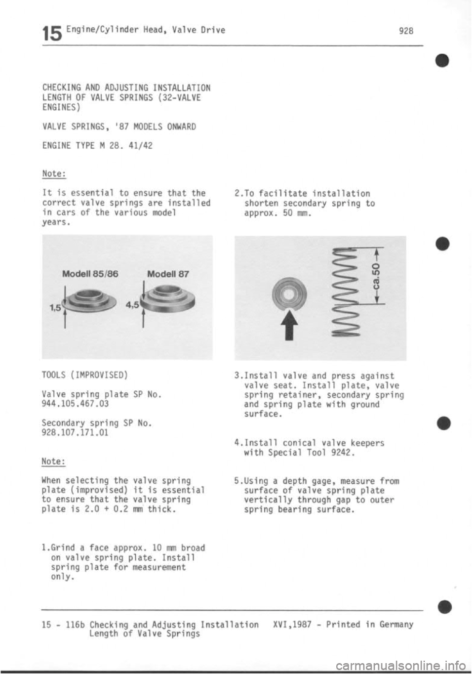 PORSCHE 928 1995 Service Repair Manual PORSCHE 928 1995 Service Repair Manual