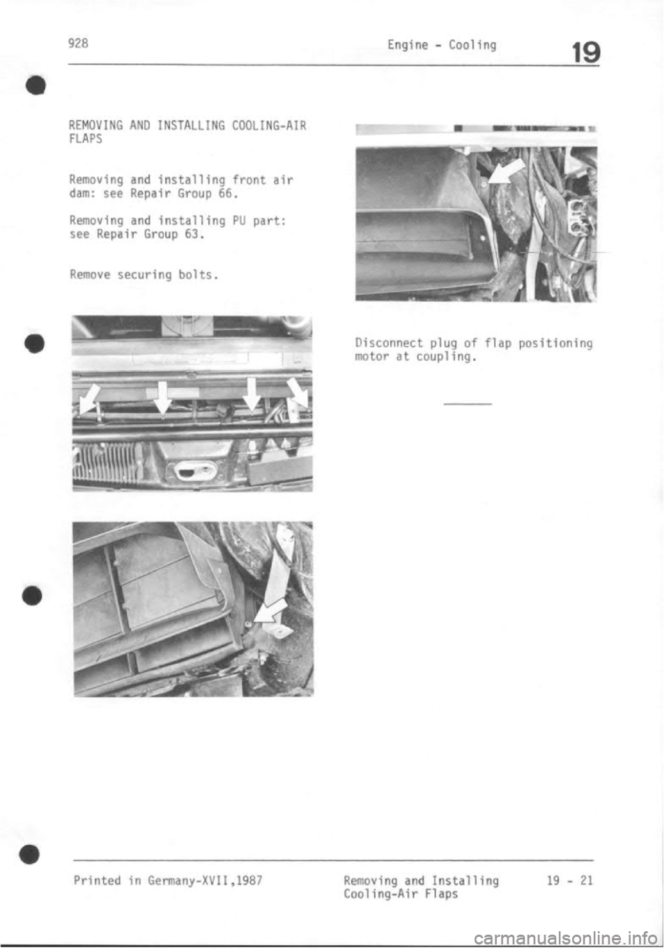 PORSCHE 928 1995 Service Repair Manual PORSCHE 928 1995 Service Repair Manual
