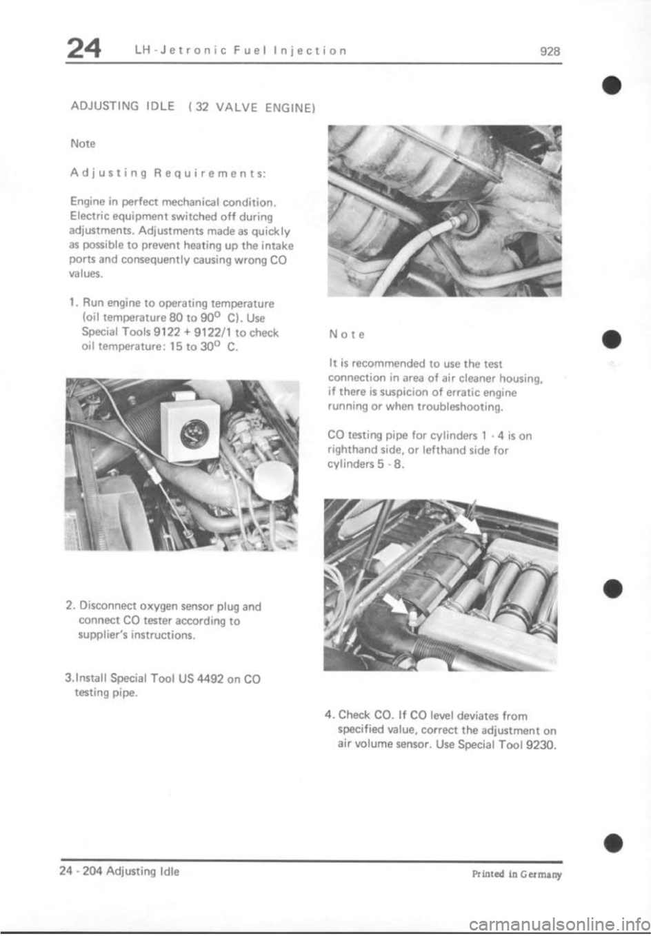 PORSCHE 928 1995  Service Repair Manual 