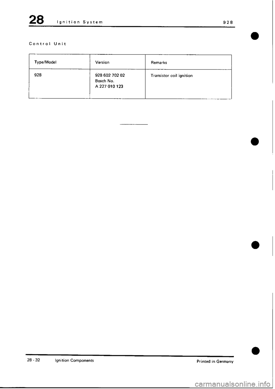PORSCHE 928 1995 Service Repair Manual PORSCHE 928 1995 Service Repair Manual