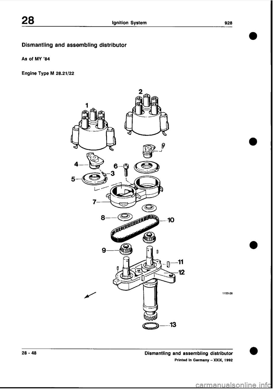PORSCHE 928 1995  Service Repair Manual 