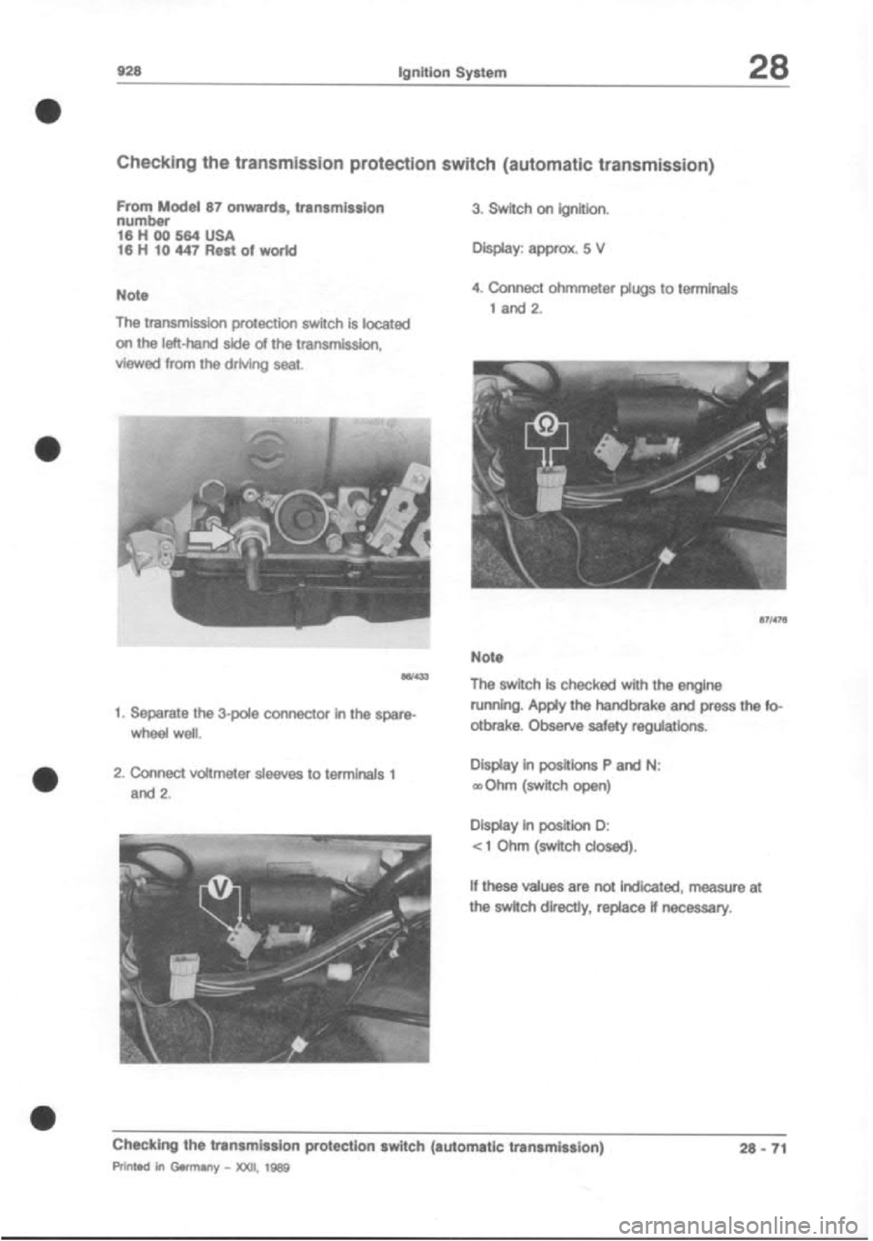PORSCHE 928 1995 Service Repair Manual PORSCHE 928 1995 Service Repair Manual