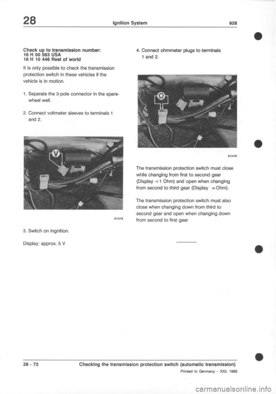 PORSCHE 928 1995 Service Repair Manual PORSCHE 928 1995 Service Repair Manual
