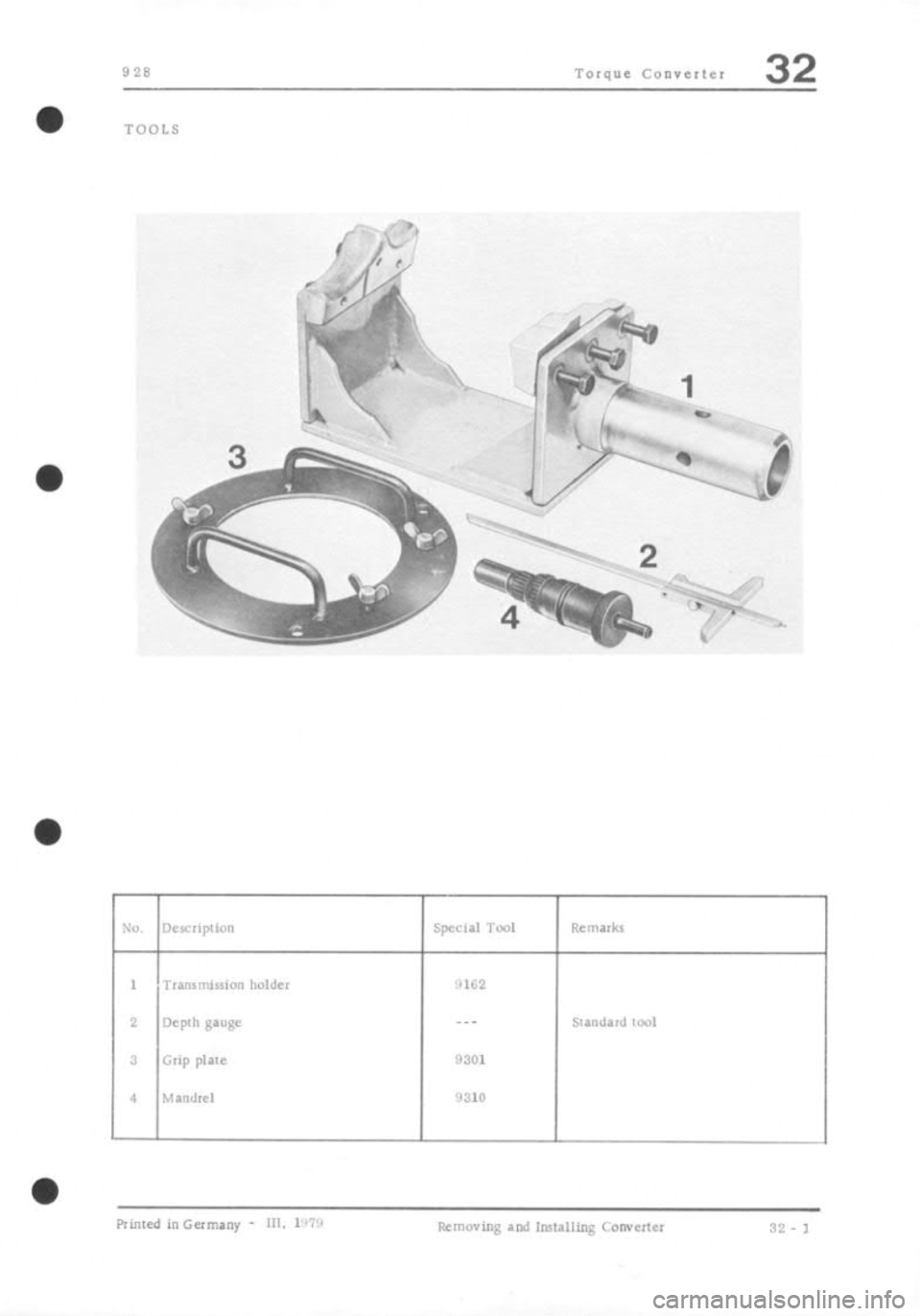 PORSCHE 928 1995  Service Repair Manual 