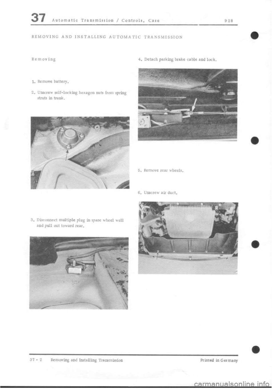 PORSCHE 928 1995 Service Repair Manual PORSCHE 928 1995 Service Repair Manual