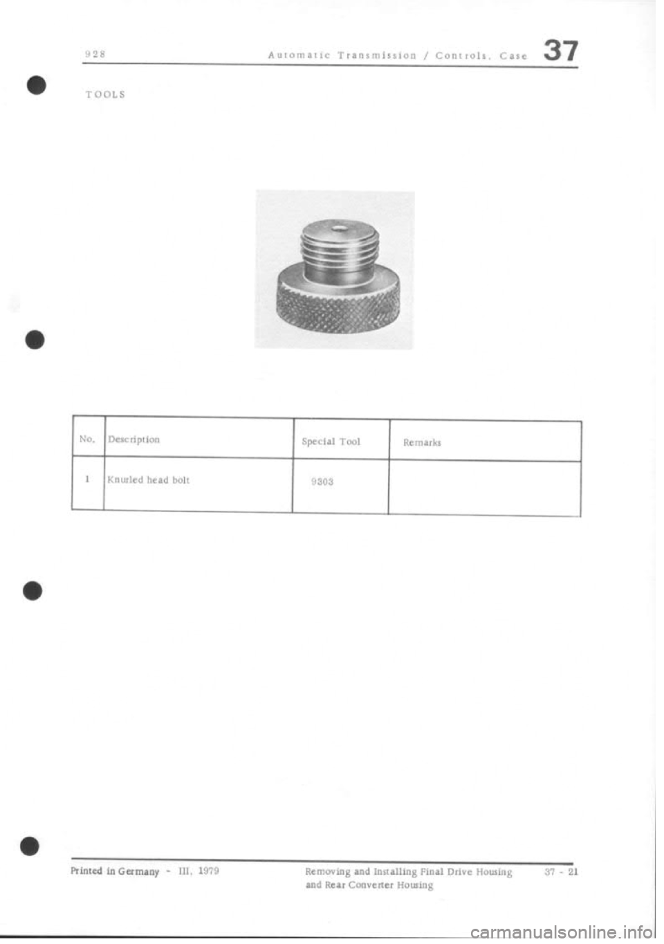 PORSCHE 928 1995  Service Repair Manual 