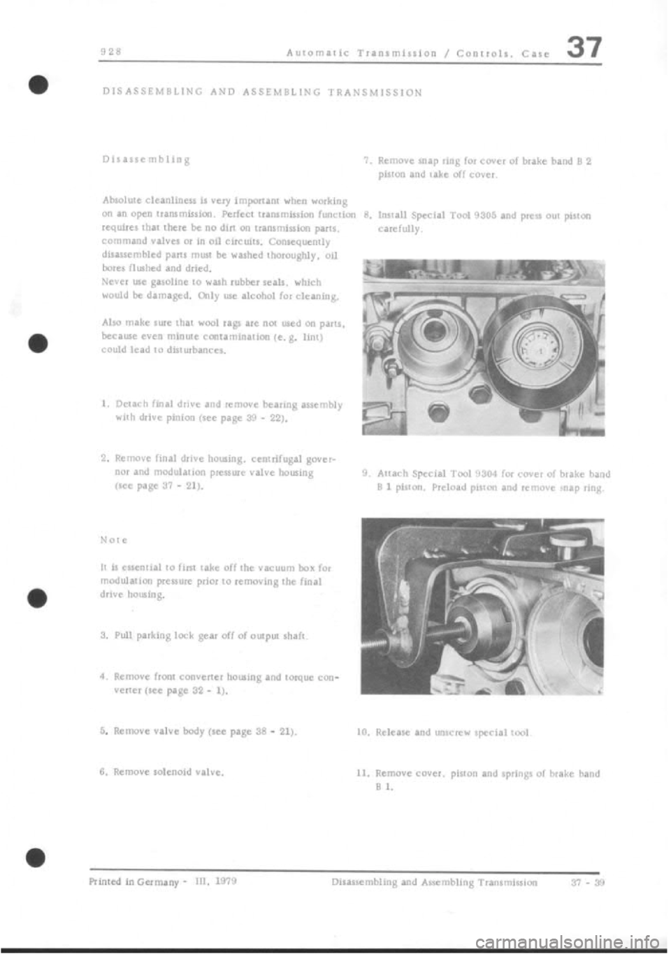 PORSCHE 928 1995  Service Repair Manual 