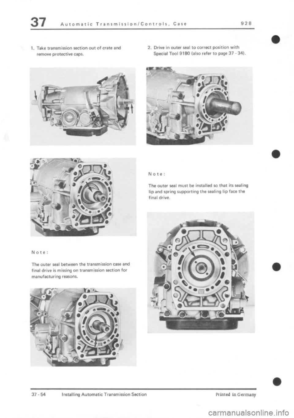 PORSCHE 928 1995 Service Repair Manual PORSCHE 928 1995 Service Repair Manual