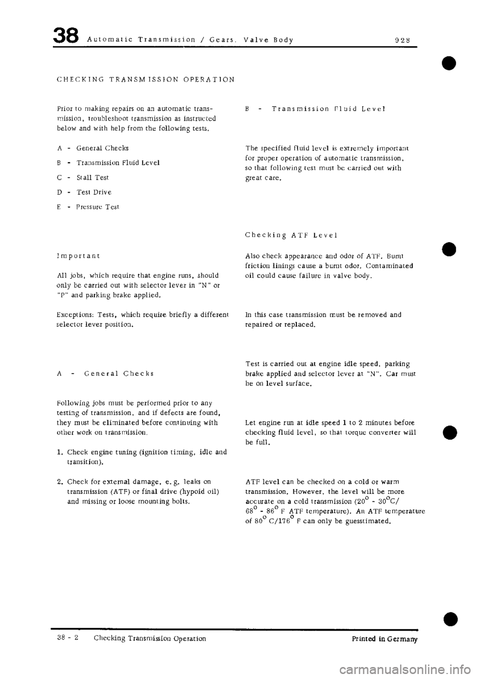 PORSCHE 928 1995  Service Repair Manual 