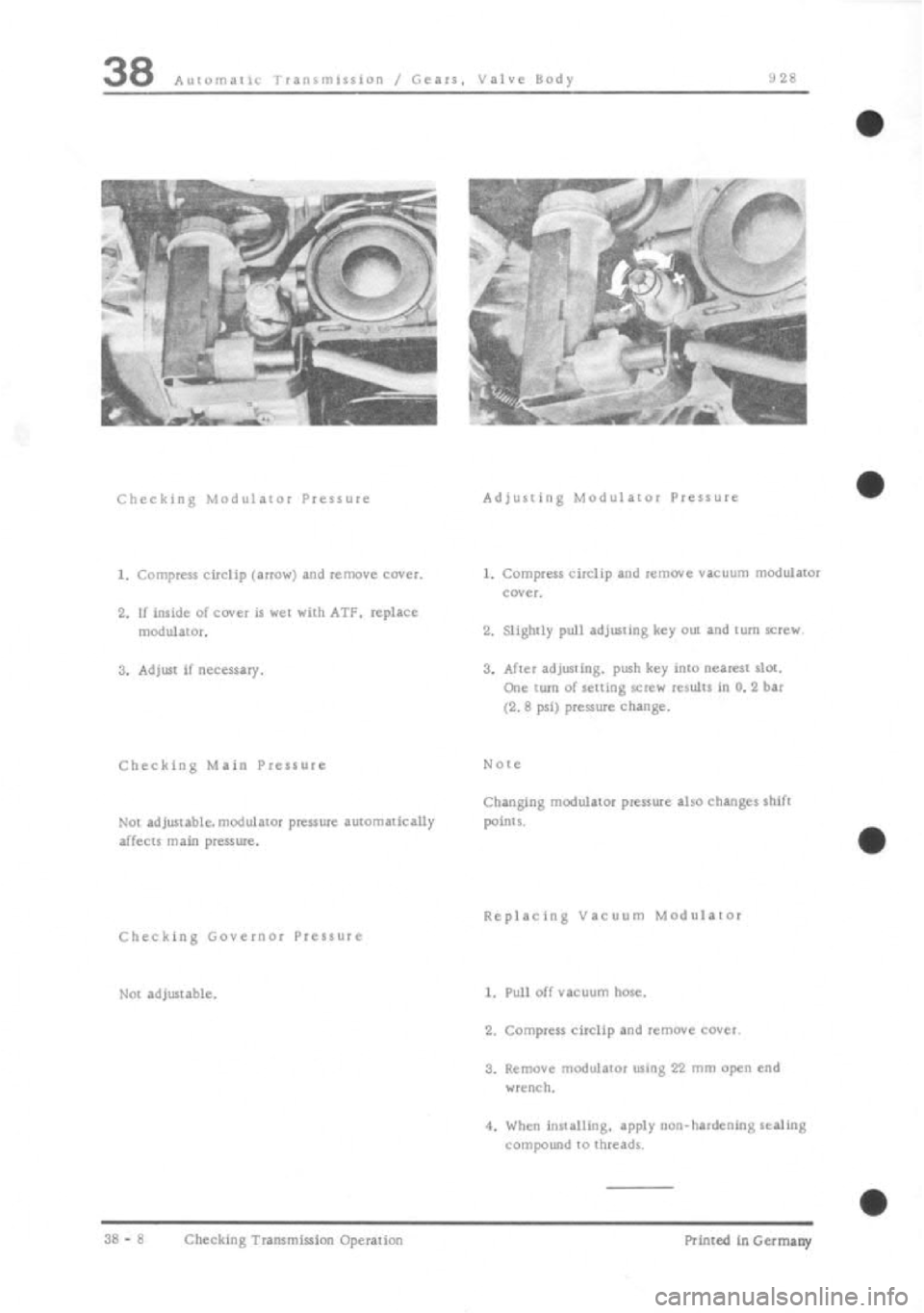 PORSCHE 928 1995  Service Repair Manual 