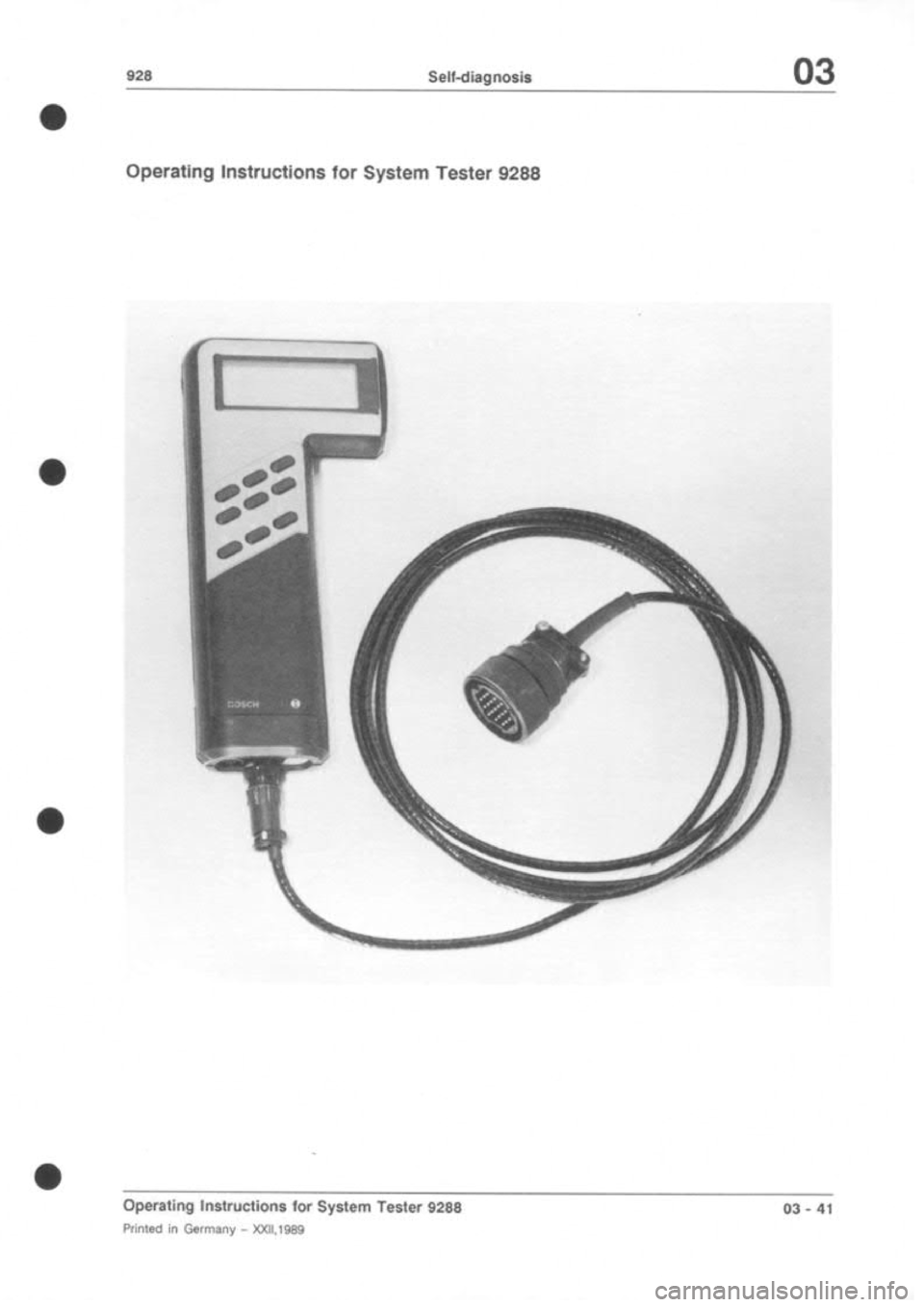 PORSCHE 928 1995 Service Manual Online PORSCHE 928 1995 Service Manual Online