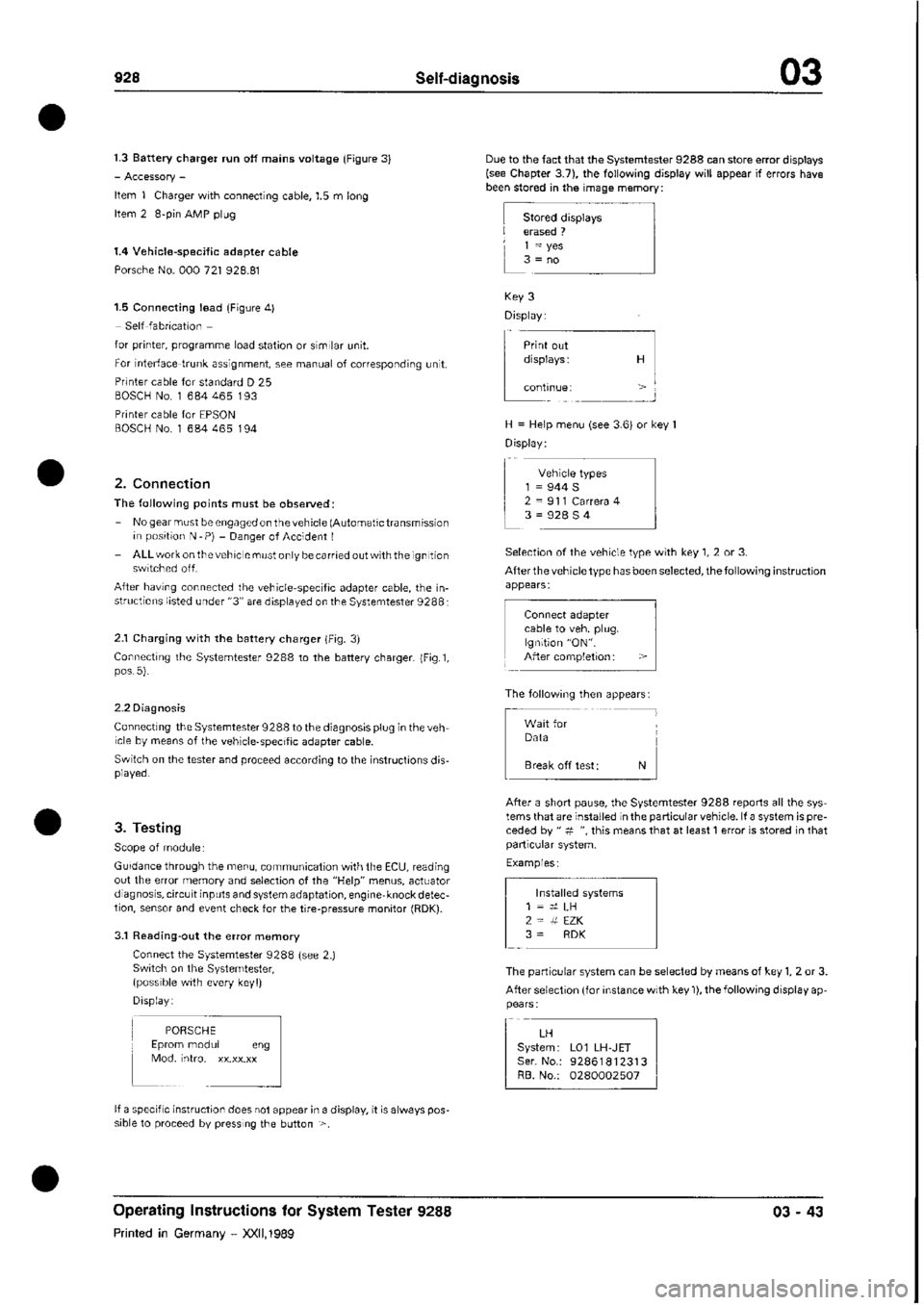 PORSCHE 928 1995 Service Manual Online PORSCHE 928 1995 Service Manual Online