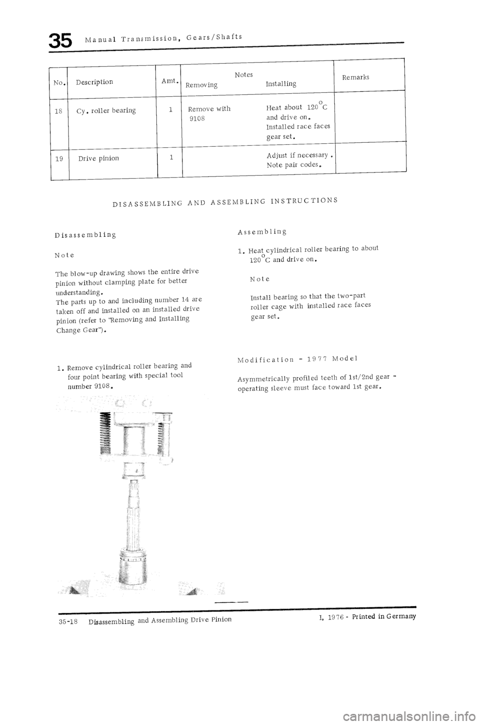 PORSCHE 930 1976 Service Repair Manual PORSCHE 930 1976 Service Repair Manual